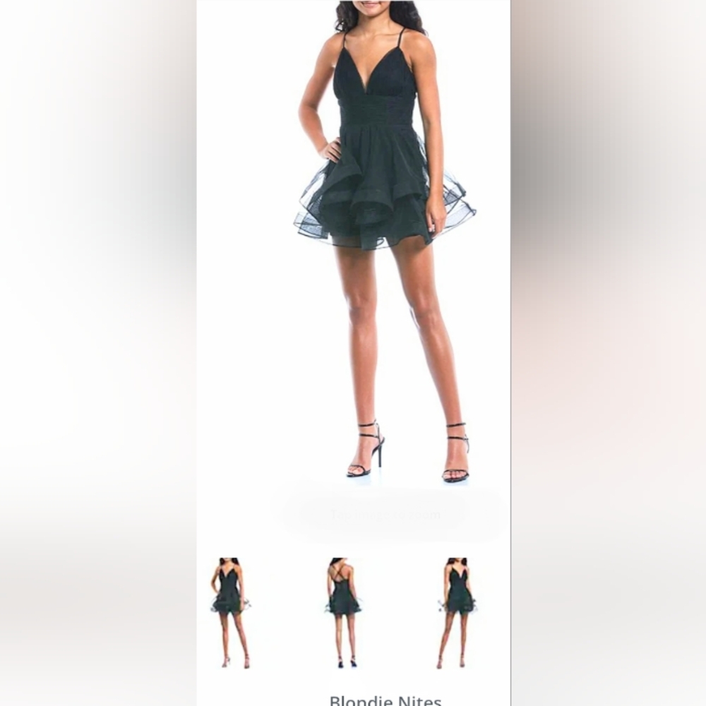 BLONDIE NITES TIERED DRESS / Black / Size 11 / Excellent Condition.